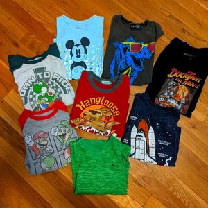 Lot of 8 size 5 boys shirts